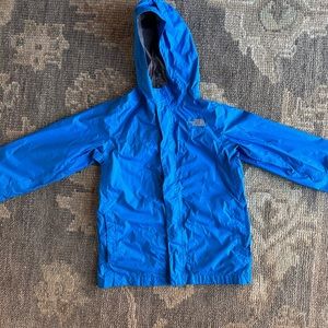 North face blue boys rain jacket size 14-16